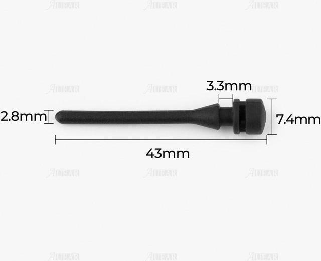 Alt view image 2 of 7 - AUEAR, 50 Pack Case Fan Soft Silicone Anti Noise Reducing Vibration Screws Fan Rivet Mounting for Pack Case Fan or CPU Fan
