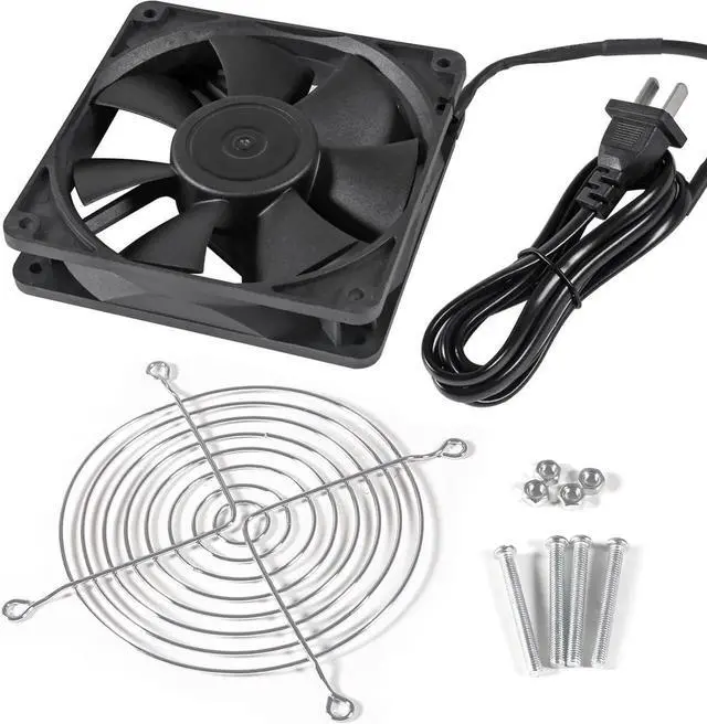 Alt view image 2 of 6 - 1PACK EC 120mm x 25mm Dual Ball Bearings 120mm x 120mm x 25mm DIY Cooling Ventilation Exhaust Fan 110V 115V 120V 220V 240V AC Axial Case Muffin Fan