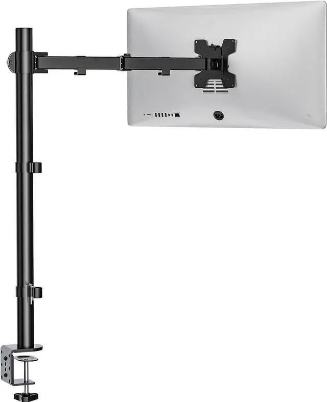Main image of WALI Monitor Arm Mount for Desk, Single Extra Tall Computer Desk Mount, Monitor Bracket Mount Stand Single, up to 32 inch, 22 lbs (M001XL), Black