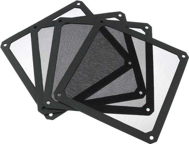 Alt view image 2 of 6 - 4pcs 140mm PC Fan Dust Filter Magnetic Frame Computer Fan Grills Dust Mesh PC Cooler Filter Screen Dustproof Case Covers 14cm x 14cm, Black