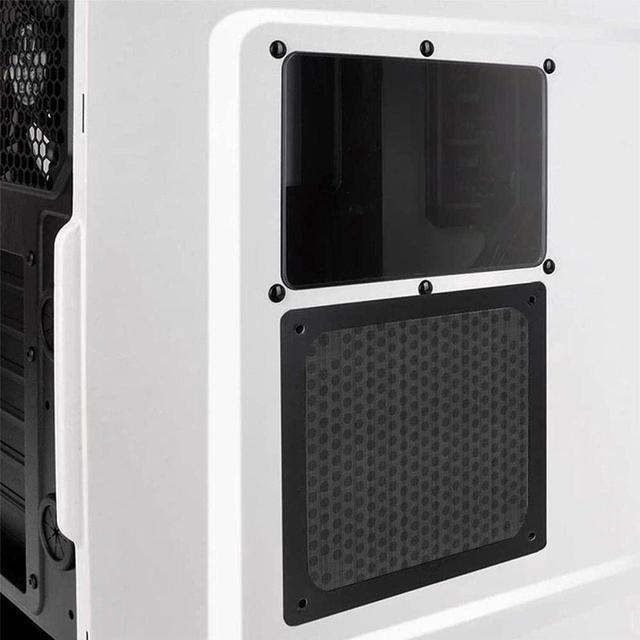 Alt view image 4 of 6 - 4pcs 140mm PC Fan Dust Filter Magnetic Frame Computer Fan Grills Dust Mesh PC Cooler Filter Screen Dustproof Case Covers 14cm x 14cm, Black
