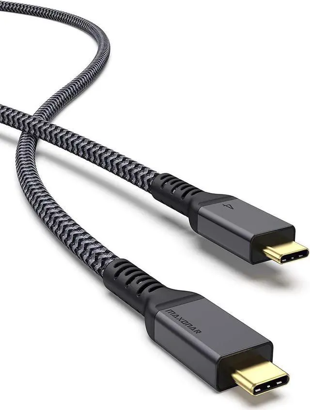 Main image of [4Ft] Thunderbolt 4 Cable with 40Gbps Data Sync/ 100W Charging and 8K/5K@60Hz for Thunderbolt 4/3 Monitor, Docking Stations and More