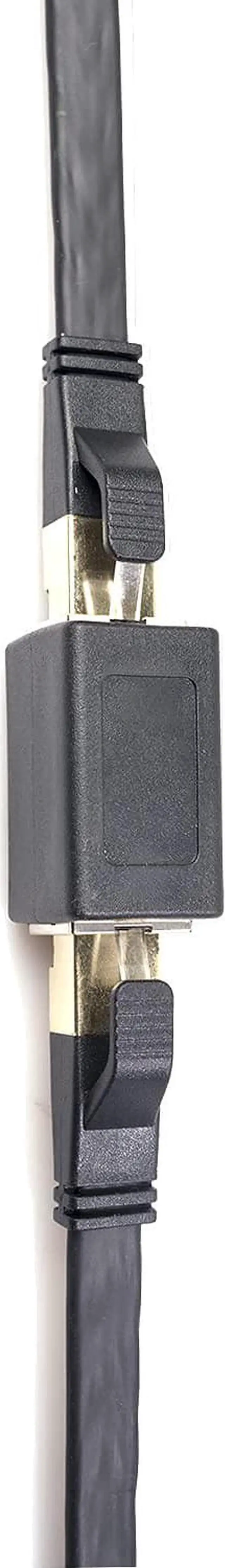 Alt view image 2 of 5 - Ethernet Extender RJ45 Couplers Network Cable Coupler Internet Female to Female Connector Inline Coupler for Cat5/ Cat5e/ Cat6/ Cat7 Ethernet Extension Cable (5 Pack Black)