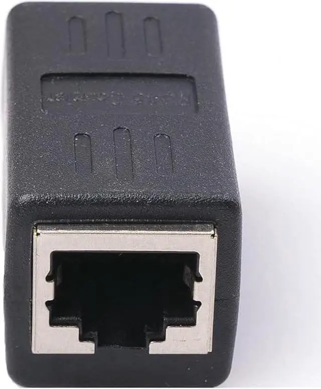 Alt view image 5 of 5 - Ethernet Extender RJ45 Couplers Network Cable Coupler Internet Female to Female Connector Inline Coupler for Cat5/ Cat5e/ Cat6/ Cat7 Ethernet Extension Cable (5 Pack Black)