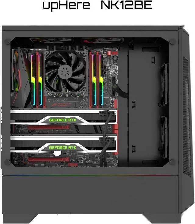 Alt view image 6 of 7 - uphere 120mm Case Fan Long Life Cooling Case Fan for Computer Cases Cooling,3-Pack,NK12BK3-3