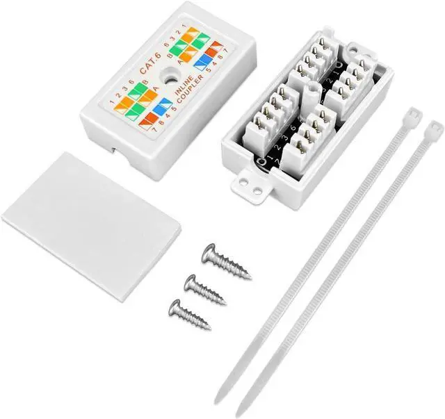 Alt view image 4 of 5 - Cat 6 Junction Box 5 Pack Cat5e Splice connector Unshielded, Punch Down Type