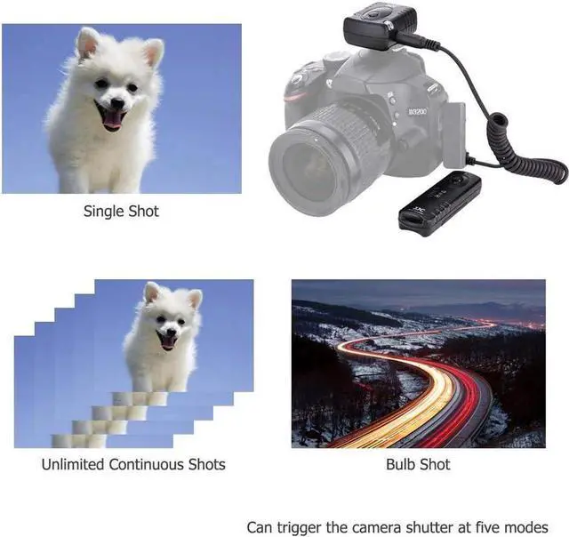 Alt view image 3 of 5 - JJC Radio Wireless Remote Control Shutter Release for Nikon Z5 Z6 Z7 Z6II Z7II D750 D780 D7500 D7200 D5300 D5600 D5500 D3300 D3200 D610 D600 Df D7100 D7000 D5200 D5100 D5000 P1000 & More Nikon Camera