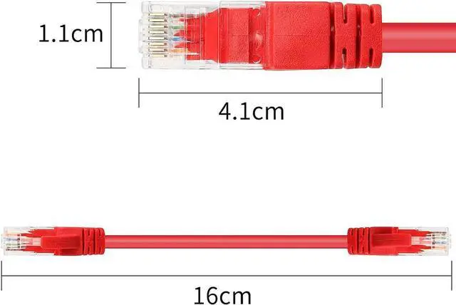 Alt view image 2 of 7 - RIIEYOCA Short Cat6 Ethernet Patch Cable 0.5ft,High Speed Internet Network Cable LAN Patch Cables with Rj45 Connectors for Router, Modem,Switch, Server(Mixed Color 8 Pack)15cm
