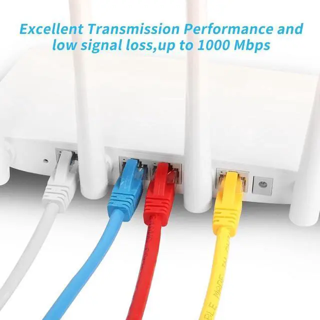 Alt view image 4 of 7 - RIIEYOCA Short Cat6 Ethernet Patch Cable 0.5ft,High Speed Internet Network Cable LAN Patch Cables with Rj45 Connectors for Router, Modem,Switch, Server(Mixed Color 8 Pack)15cm