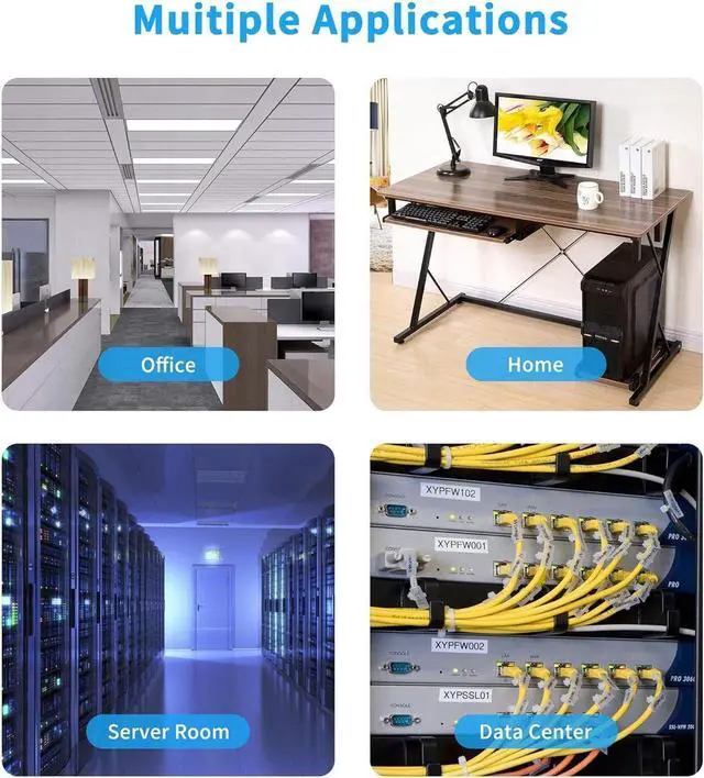 Alt view image 6 of 7 - RIIEYOCA Short Cat6 Ethernet Patch Cable 0.5ft,High Speed Internet Network Cable LAN Patch Cables with Rj45 Connectors for Router, Modem,Switch, Server(Mixed Color 8 Pack)15cm