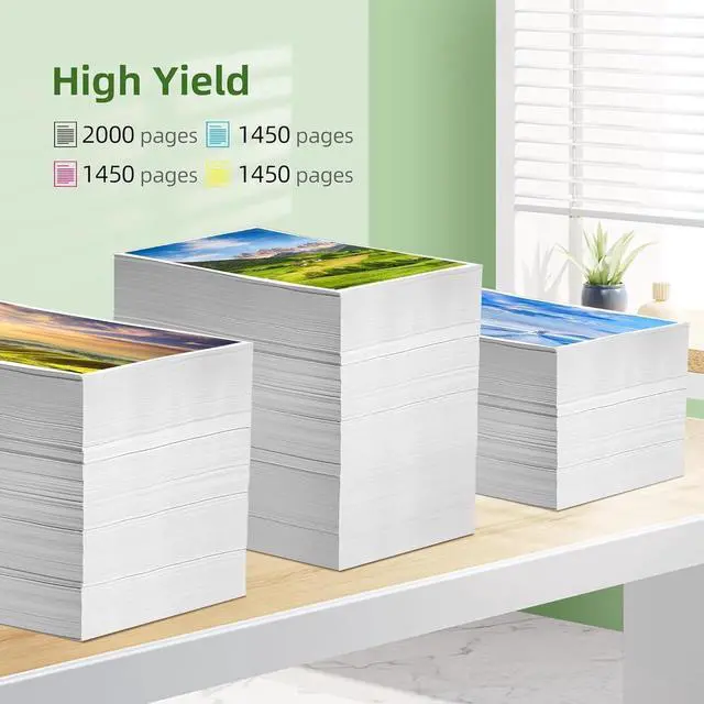 Alt view image 3 of 7 - 952XL Ink Cartridges Combo Pack Latest Upgrade Replacement 952 952 XL Ink Cartridges Printers Officejet Pro 8710 7720 7740 8715 8720 8730 8740 8210(4 Pack, 1Black 1Cyan 1Magenta 1Yellow)