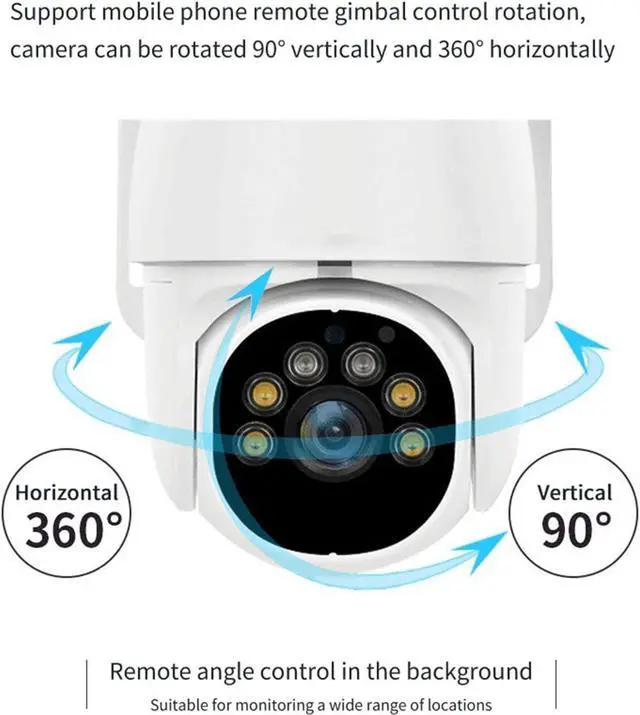 Alt view image 6 of 7 - Solar Security Cameras, 1080P HD Outdoor Solar Cameras Kit Intelligent Solar Camera, Night Vision, 360 Degree Rotation