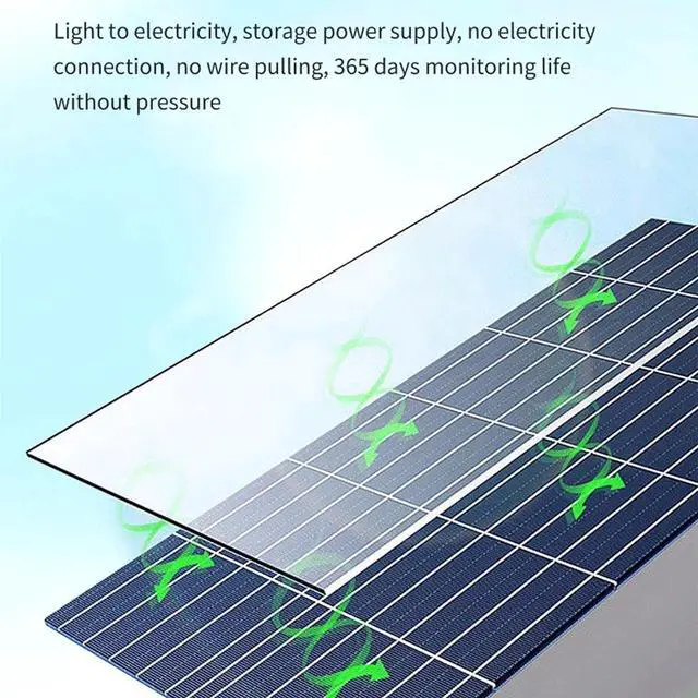 Alt view image 7 of 7 - Solar Security Cameras, 1080P HD Outdoor Solar Cameras Kit Intelligent Solar Camera, Night Vision, 360 Degree Rotation