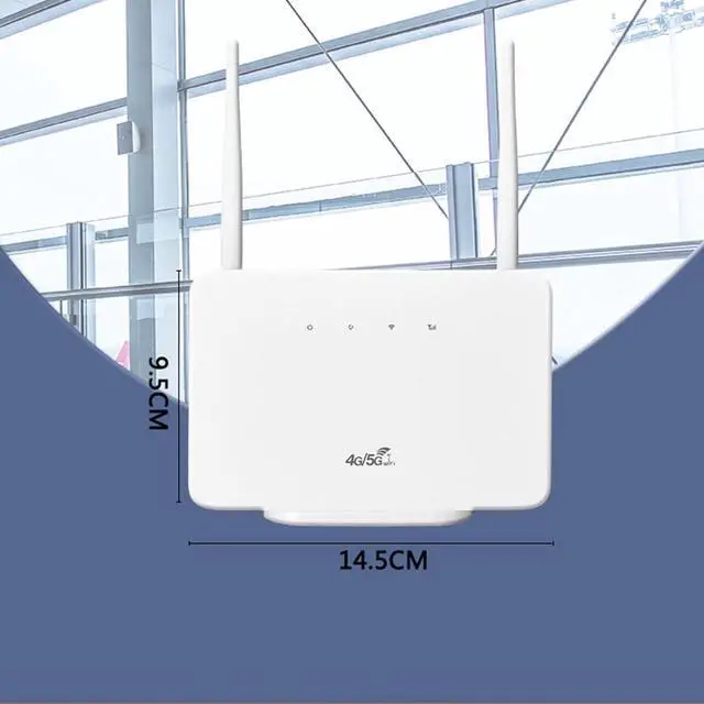Alt view image 2 of 7 - 4G LTE Router, Router with Sim Slot Unlocked, 150Mbps Network Router for, 100240V (US Plug 100240V)