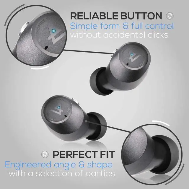 Alt view image 5 of 6 - LYPERTEK SoundFree S20 - True Wireless in-Ear Headphone with QuickConnect, Wireless Charging, Ambient Sound, IPX5, 8+40h Playtime, Black