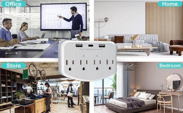 Alt view image 3 of 6 - HD 1080P Outlet Camera Wireless Cameras Mini Small Nanny Cam Indoor Camera for Home Security Wall Charger WiFi Camera