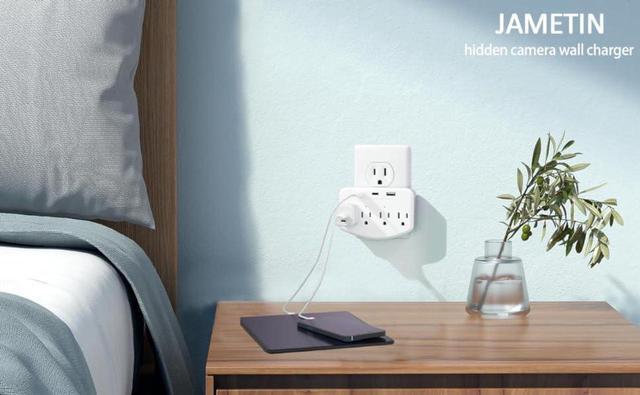 Alt view image 6 of 6 - HD 1080P Outlet Camera Wireless Cameras Mini Small Nanny Cam Indoor Camera for Home Security Wall Charger WiFi Camera