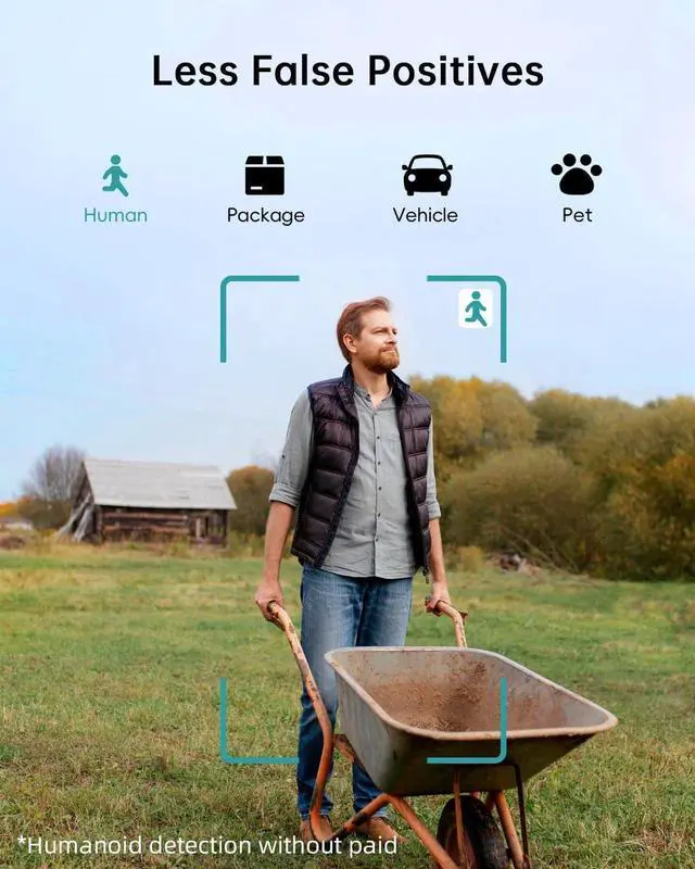 Alt view image 4 of 7 - ZUMIMALL Security Cameras Wireless Outdoor WiFi with 360° PTZ, 2K Battery Cameras for Home Security, 5MP Solar Security Cameras Wireless Outdoor, 360° PTZ Wireless Cameras for Home Security