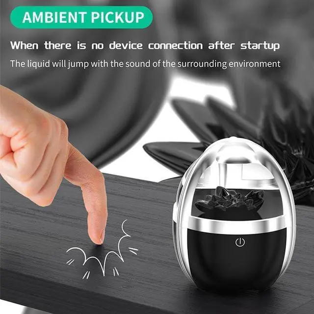 Alt view image 2 of 5 - Ferrofluid Speaker Sound Visualizer, Transparent Speaker Dancing Ferrofluid, Magnetic Fluid Speaker Ferrofluid Display Small Bluetooth Speaker
