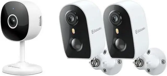 Main image of GALAYOU 2K Indoor/Outdoor Camera Wireless, Security Camera Motion Detection Siren Alarm, Home Cameras with Night Vision, 2-Way Talk, Cloud/SD Storage