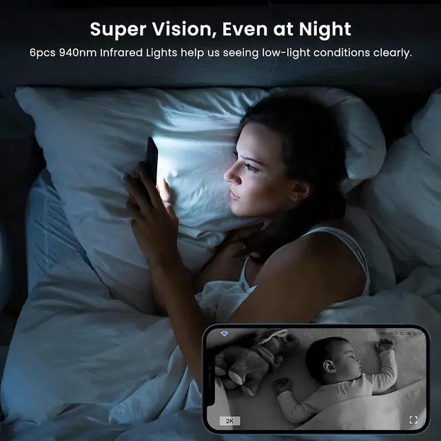 Alt view image 3 of 7 - GALAYOU 2K Indoor/Outdoor Camera Wireless, Security Camera Motion Detection Siren Alarm, Home Cameras with Night Vision, 2-Way Talk, Cloud/SD Storage