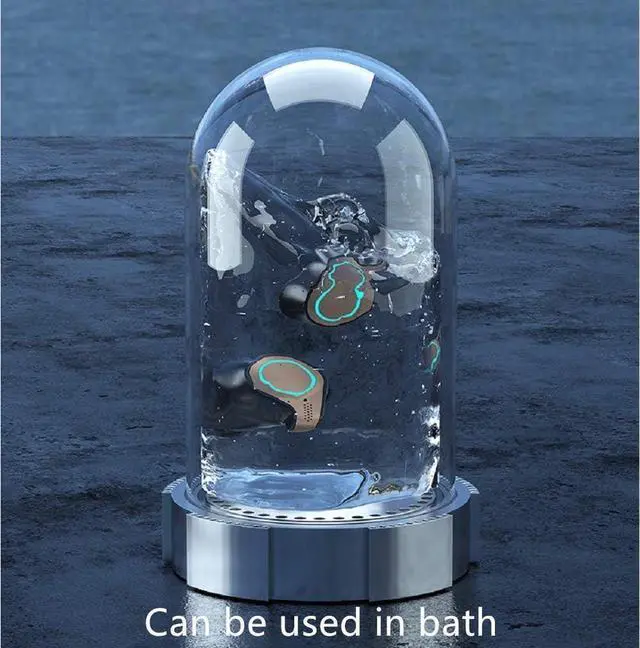 Alt view image 2 of 5 - M18 Bluetooth 5.0 Wireless Earbuds with Wireless Charging Box IPX7 Waterproof TWS Stereo Earphones in-Ear Built-in Mic Earphones with Sound with deep bass, Suitable for Sports Black