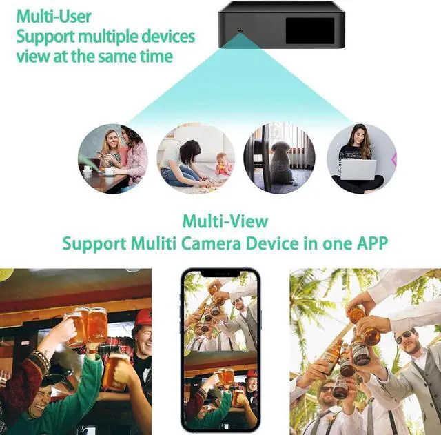 Alt view image 2 of 6 - LIZVIE Security Camera Indoor,Camera for Home Security with Night Vision,Motion Detection, for Baby/Pet with Phone app, M3pro