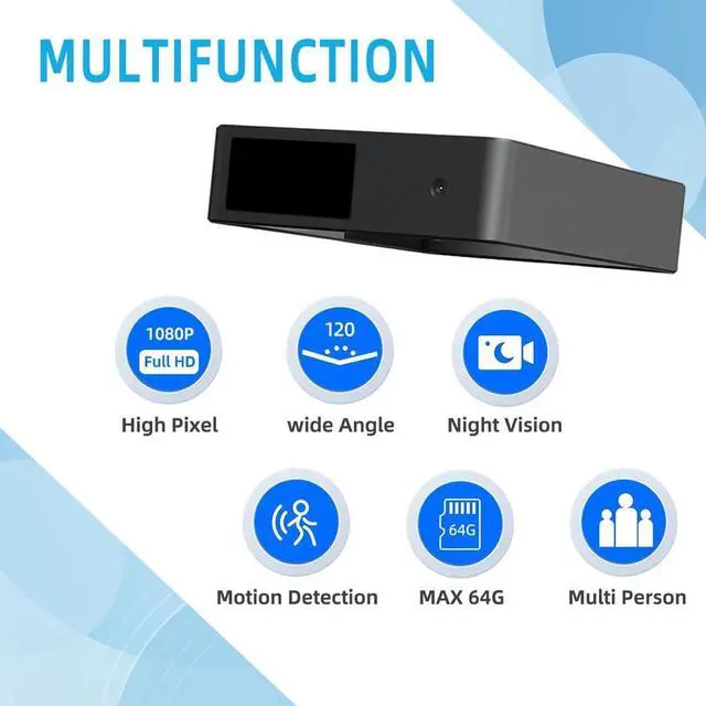 Alt view image 3 of 6 - LIZVIE Security Camera Indoor,Camera for Home Security with Night Vision,Motion Detection, for Baby/Pet with Phone app, M3pro
