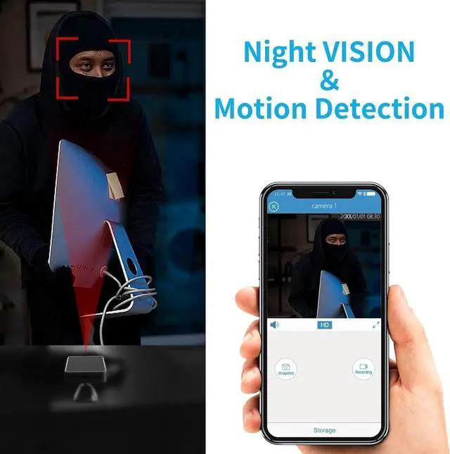 Alt view image 5 of 6 - LIZVIE Security Camera Indoor,Camera for Home Security with Night Vision,Motion Detection, for Baby/Pet with Phone app, M3pro