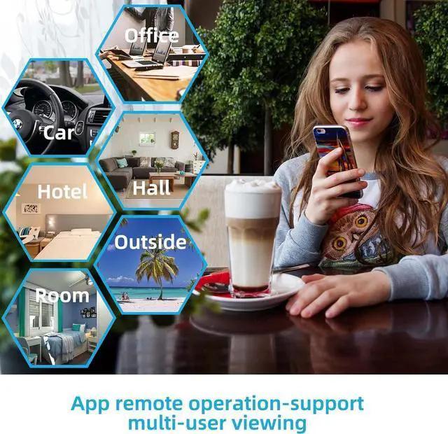 Alt view image 6 of 6 - LIZVIE Security Camera Indoor,Camera for Home Security with Night Vision,Motion Detection, for Baby/Pet with Phone app, M3pro