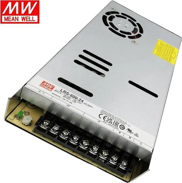 Alt view image 3 of 7 - Mean Well 600W Single Output Switching PC Bench Power Supply Dc Power Supply Variable Computer 24V 25A (LRS-600-24 24V/25A/600W/Single Supply)