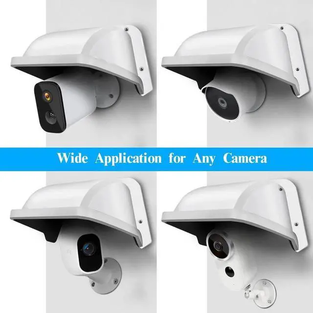 Alt view image 5 of 6 - Universal Security Camera Sun Rain Cover Shield Cover Shield for Surveillance Camera Protective Roof for Dome/Bullet Outdoor Camera
