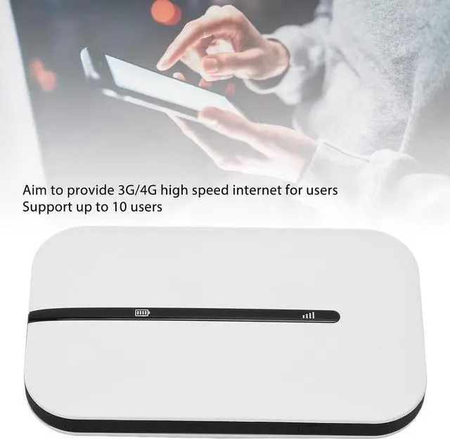 Main image of Luqeeg 4G WiFi Router, Portable 4G Router with SIM Card Slot, 2.4GHz Battery Powered 4G LTE Router, Wireless Network Smart Router Pocket Mobile Hotspot for Phone PC Tablet Plug and Play