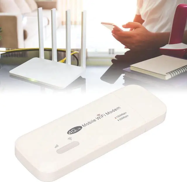Alt view image 2 of 6 - Wireless Portable Router,4G WiFi Modem Supported 10 Users,Wireless LTE Router for Laptop Desktop Car Travelling