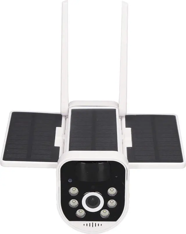Main image of BBAUER Solar Security Camera, Waterproof ABS Housing 6 LEDs Security Camera PIR Motion Detection Night Vision for Garden