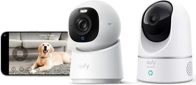 Alt view image 4 of 7 - eufy Security Indoor Cam E220, Camera for Home Security, + Indoor Cam E30, Latest Generation, 4K UHD Security Camera, 360 Pan-Tilt