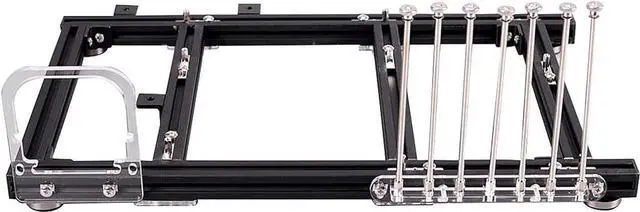 Alt view image 2 of 7 - Mini ITX MATX ATX PC Test Bench DIY Open Air Frame Overclock Vertical Case Computer Mount Aluminum Chassis for HTPC Graphics Card/Games/Cooling
