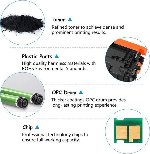 Alt view image 7 of 7 - Black Compatible Toner Cartridge Replacement 48A CF248A Works with Laser Jet Pro MFP M15w M29w M28w M30w M31w M16w Printer (Black, 6-Pack)