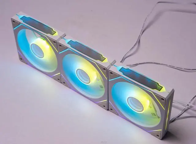 Alt view image 3 of 3 - TJ Prism 120mm GEN4 Pro ARGB case Fan White Edition,Infinity Mirror RGB Light Effect 5V 3PIN Motherboard Light Sync 1000~1800RPM PWM PC Fan Suitable for Computer Cases and Liquid radiators