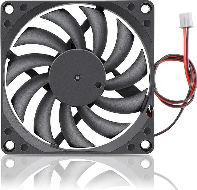 Alt view image 2 of 7 - Gdstime 80mm x 80mm x 10mm DC 5V Brushless Cooling Fan 2PIN