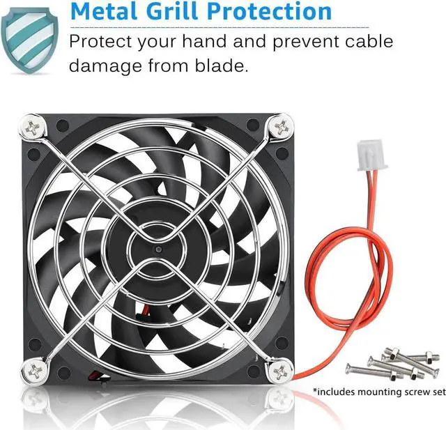 Alt view image 4 of 7 - Gdstime 80mm x 80mm x 10mm DC 5V Brushless Cooling Fan 2PIN