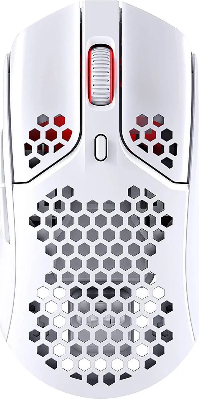 Main image of HyperX Pulsefire Haste Gaming Mouse Ultra Lightweight, 62g, 100 Hour Battery Life, 2.4Ghz Wireless, Honeycomb Shell, Hex Design, Up to 16000 DPI, 6 Programmable Buttons White