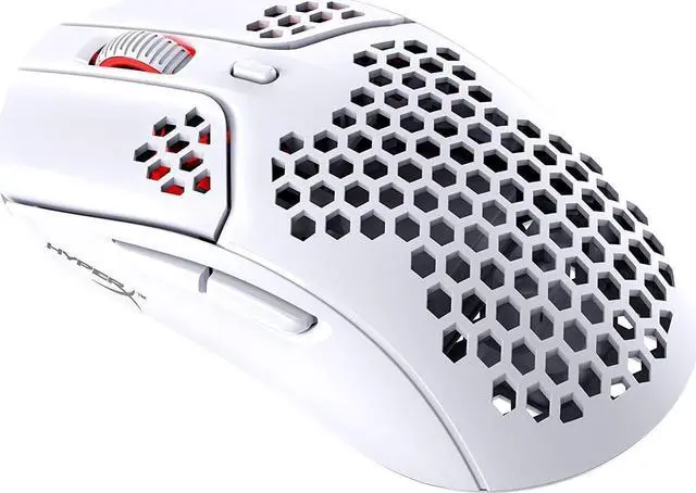 Alt view image 3 of 7 - HyperX Pulsefire Haste Gaming Mouse Ultra Lightweight, 62g, 100 Hour Battery Life, 2.4Ghz Wireless, Honeycomb Shell, Hex Design, Up to 16000 DPI, 6 Programmable Buttons White