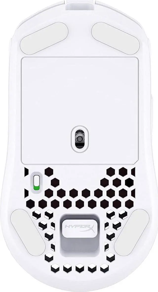 Alt view image 6 of 7 - HyperX Pulsefire Haste Gaming Mouse Ultra Lightweight, 62g, 100 Hour Battery Life, 2.4Ghz Wireless, Honeycomb Shell, Hex Design, Up to 16000 DPI, 6 Programmable Buttons White