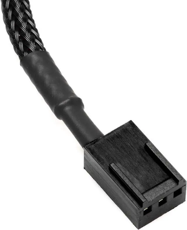 Alt view image 3 of 4 - CRJ 2-Pin Male Fan to Standard 3-Pin PC Fan Adapter Cable 2-Pack