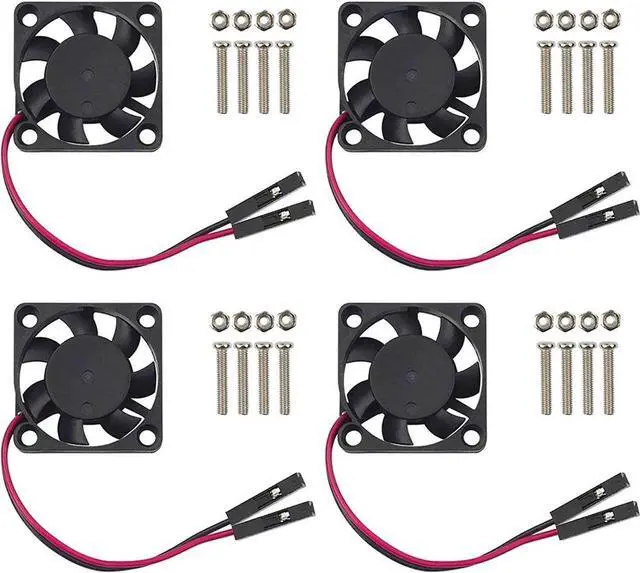 Main image of Easycargo 30mm Fan 5V 3.3V DC Quiet Fan for Raspberry Pi 5 4 3B+ 3007 (4-Sets)