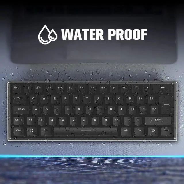 Alt view image 6 of 6 - ZIYOU LANG KC01 Acrylic Clear Transparent Keyboard Cover(11.5*4.1*1.14) with Dustproof Waterproof Anti-hit Anti-cat Protective Case for 60% Small Layout 61Key 64Key 68Key Mechanical Gaming Keyboard