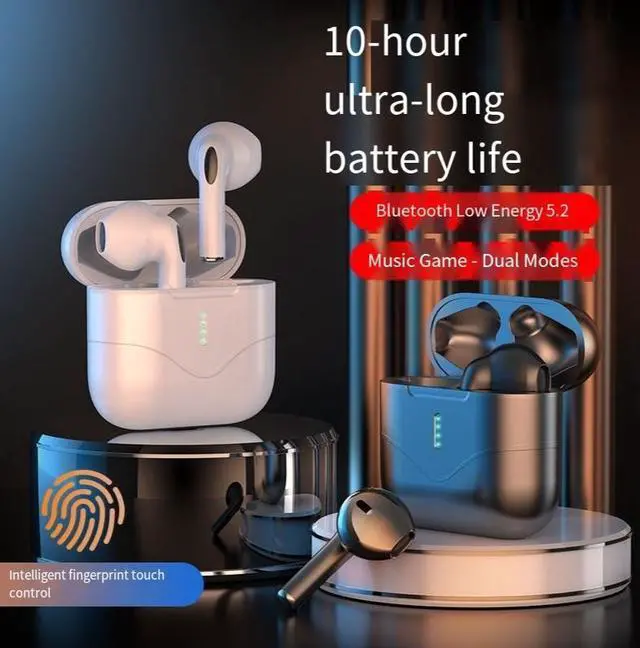 Alt view image 2 of 4 - The new private model Bluetooth headphones N28 are semi-in-ear, painless when worn for a long time, with high sound quality, long battery life and intelligent noise cancellation