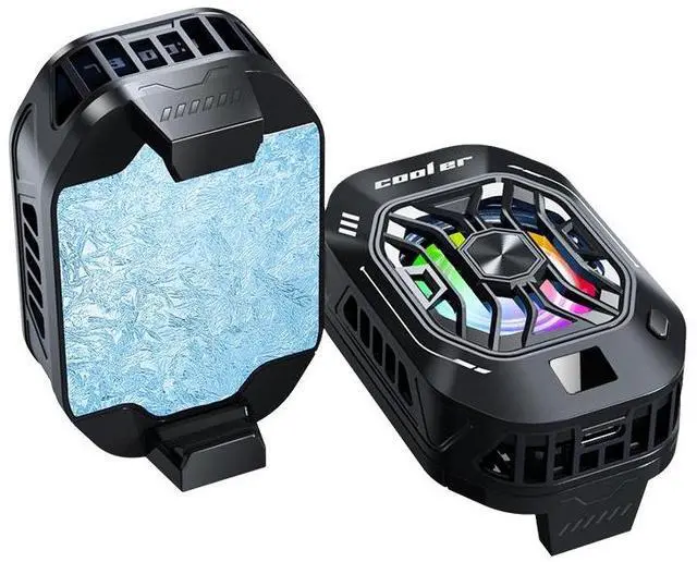 Main image of The 2025 new live-streaming mobile phone cooler, a back-clip-type mobile game cooling and temperature reduction wonder, is a semiconductor heat dissipation device