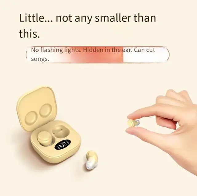 Alt view image 2 of 4 - The new 2025 wireless high-quality earbud sleep Bluetooth headphones are painless when worn on the side for a long time. They are mini, compact and noise-canceling